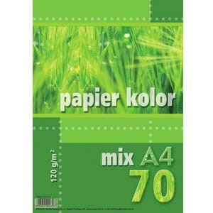 Papier xero A-4 120g mix kolor (70szt.) Kreska 