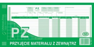 PZ przyjęcie materiału z zewnątrz 1/3 A-3  362-2