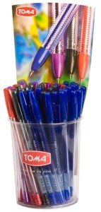 Długopis gel czarny STUDENT TO-071 Toma