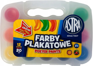 FARBY PLAKATOWE 12 KOL 20ML WALIZKA 301117002 1/4