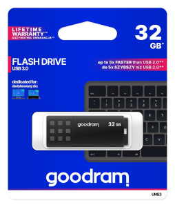 PAMIĘĆ 16GB USB 3.0 GOODRAM UME3 CZARNY 