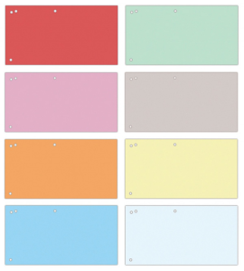 PRZEKŁADKI 1/3 A4 A'100 MIX KOLOR 21070135-99