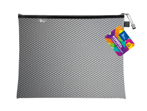 KOPERTA Z SUWAKIEM METAL B5 CZARNA BT608