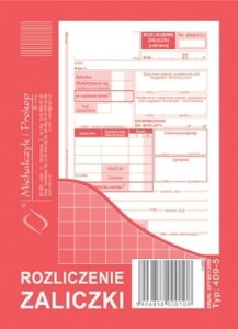 Rozliczenie zaliczki  409-5