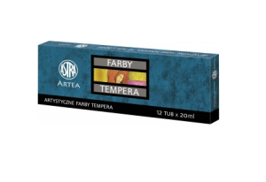 Farby Tempera 12 kolorów 20 ml ASTRA