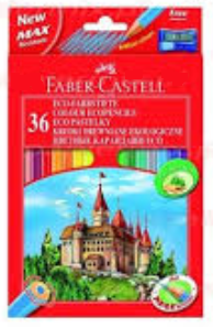 Kredki 36 kolorów ołówkowe zamek 120136  Faber Castell 
