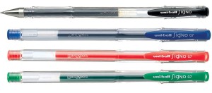 Długopis żelowy Uni UM-100 czerwony