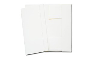 Teczka z gumką biała 250g/m2 LUX Barbara