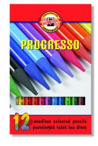 Kredki 12 kolorów PROGRESSO 8756 Koh-I-Noor