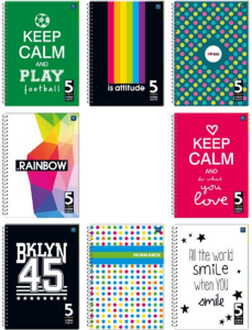 Kołozeszyt A-4 160k kratka miękka oprawa