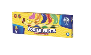 Farby plakatowe 12 kolorów 10 ml ASTRA