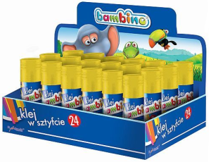 Klej w sztyfcie 9g Bambino St.Majewski