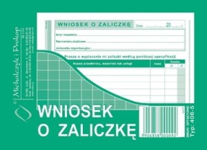 Wniosek o zaliczkę  408-5