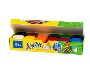 Farby plakatowe 12 kolorów 20ml. Tetis