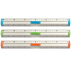 Linijka aluminiowa 30cm mix kolor. Tetis