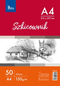 Szkicownik A4 150g 50 ark. Tetis