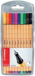 Cienkopis Stabilo Point zestaw 10 kolorów 88/10