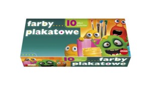 Farby plakatowe 10 kol. 20ml. MONA ekon.