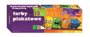 Farby plakatowe 12 kol. 20ml. Ekon. MONA