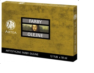 Farby olejne ASTRA 18ml – Zestaw nr 1