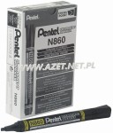 Marker permanentny Pentel N860 ścięty czarny 