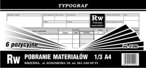 RW 1/3 A4 6 pozycyjne Typograf