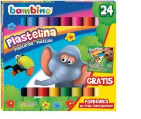 Plastelina 24 kolory Bambino St.Majewski