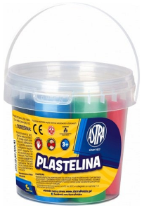 Plastelina 6 kolorów wiaderko ASTRA 