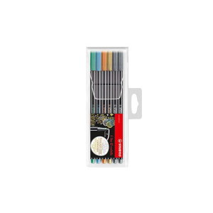 FLAMASTRY 6 KOL PEN 68 METALICZNE ETUI 6806