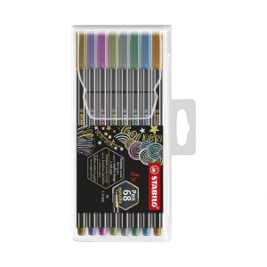 FLAMASTRY 8 KOL PEN 68 METALICZNE ETUI 