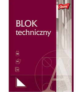 Blok techniczny A-4 10 kartek  UNIPAP