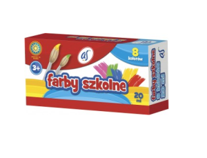 Farby plakatowe 8 kolorów 20 ml AS