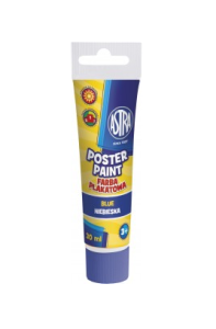 Farby plakatowe  30 ml TUBA niebieska Astra