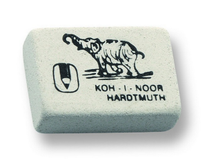 Gumki ołówkowe białe 300/60 (60szt.) Koh-I-Noor