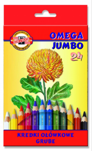 Kredki 24 kolory OMEGA JUMBO 3374 Koh-I-Noor