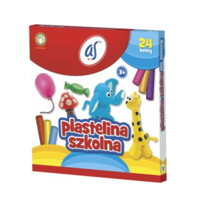 Plastelina 24 kolory AS