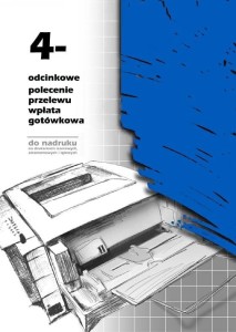4-odcinkowe polecenie przelewu - wpłata gotówkowa (100 ark.) F-112-2