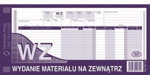 WZ wydanie materiału na zewnątrz 1/3 A-3  361-2