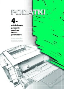 Podatki 4-odcinkowe polecenie przelewu - wpłata gotówkowa (100 ARK.) f-131-2