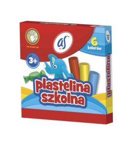 Plastelina 6 kolorów AS