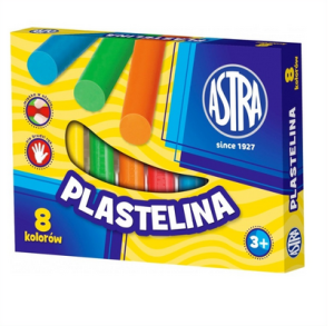 Plastelina 8 kolorów ASTRA