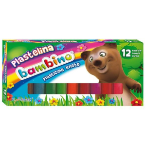 Plastelina 12 kolorów Bambino St.Majewski