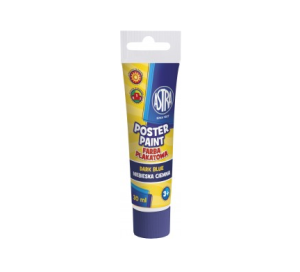 Farby plakatowe 30 ml TUBA ciemno niebieska Astra