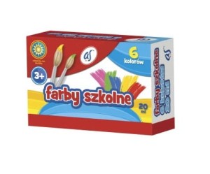 Farby plakatowe 6 kolorów 20 ml AS